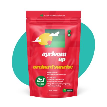 Ayrloom | Orchard Sunrise UP 2:1 (THC:CBG) - 100mg Edible