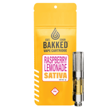 Bakked Formulated Vape Cartridges | Raspberry Lemonade 1g Med Bakked Formulated Vape Cartridges | Raspberry Lemonade 1g Med