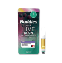 Buddies Live Resin Cartridge | Tropic Puncher - Indica 1g Buddies Live Resin Cartridge | Tropic Puncher - Indica 1g