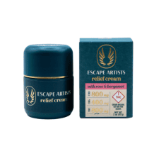 Escape Artists Relief Cream 2:1:2 | Rose & Bergamot 800mg Rec Escape Artists Relief Cream 2:1:2 | Rose & Bergamot 800mg Rec