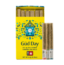 Gud Gardens Gud Day Preroll 6-Pack | Sour Bananas, Honey Banana, Blue Dream 4.8g Gud Gardens Gud Day Preroll 6-Pack | Sour Bananas, Honey Banana, Blue Dream 4.8g
