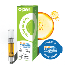 O.Pen Daily Strains Cartridge | Sour Tsunami 1:1 CBD:THC 1g Med O.Pen Daily Strains Cartridge | Sour Tsunami 1:1 CBD:THC 1g Med