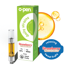 O.Pen Daily Strains Cartridge | Strawberry Cheesecake 1g Rec O.Pen Daily Strains Cartridge | Strawberry Cheesecake 1g Rec