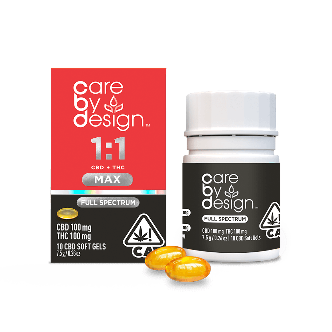 Care By Design – 1:1 MAX CBD – 10ct Higher THC Care By Design – 1:1 MAX CBD – 10ct Higher THC
