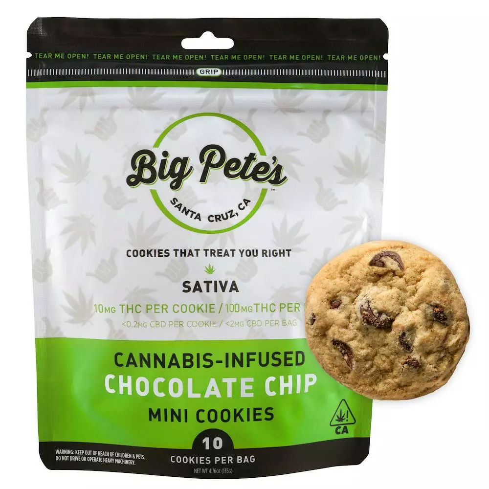 Chocolate Chip Mini Cookies - Sativa Chocolate Chip Mini Cookies - Sativa