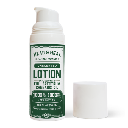 Head & Heal | Unscented Lotion FSO 1:1 (THC:CBD) - 1000mg - Topical