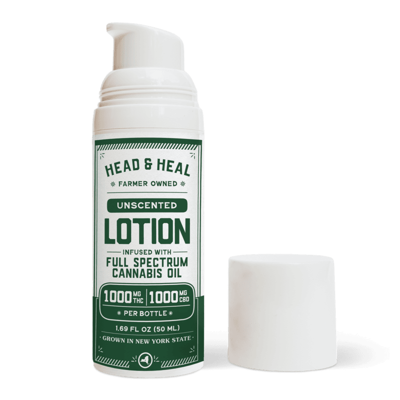 Head & Heal | Unscented Lotion FSO 1:1 (THC:CBD) - 1000mg - Topical