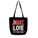HWCC | Make Love Not Drug War Tote Bag - Black