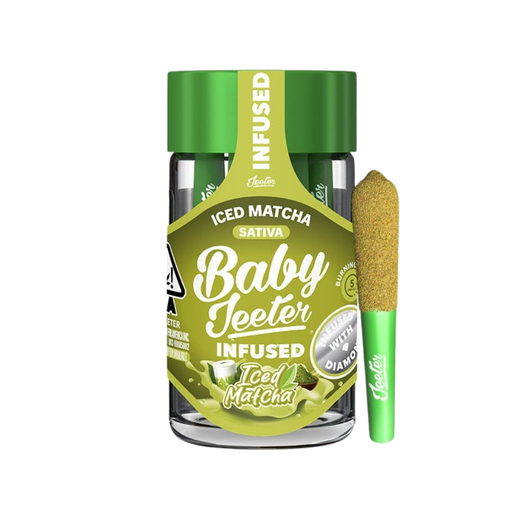 Iced Matcha (S) - Baby Jeeter Infused Pre-Rolls Iced Matcha (S) - Baby Jeeter Infused Pre-Rolls