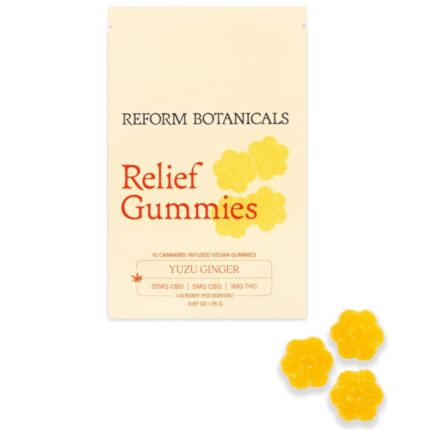 Reform Botanicals | Relief Full Spectrum CBD + CBG Gummies - Yuzu Ginger