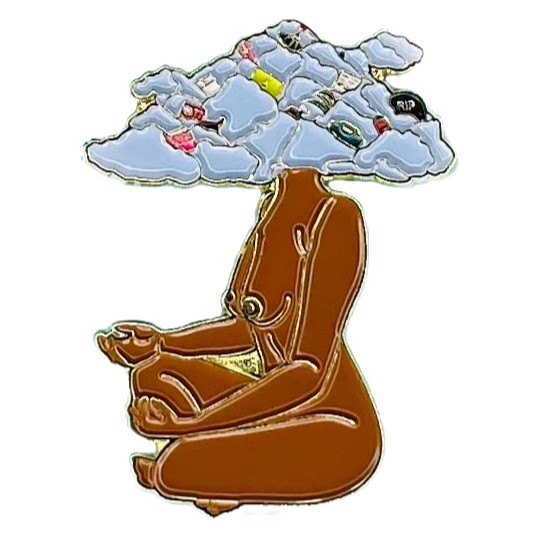ShawnG Originals | Head in Clouds Enamel Pin ShawnG Originals | Head in Clouds Enamel Pin