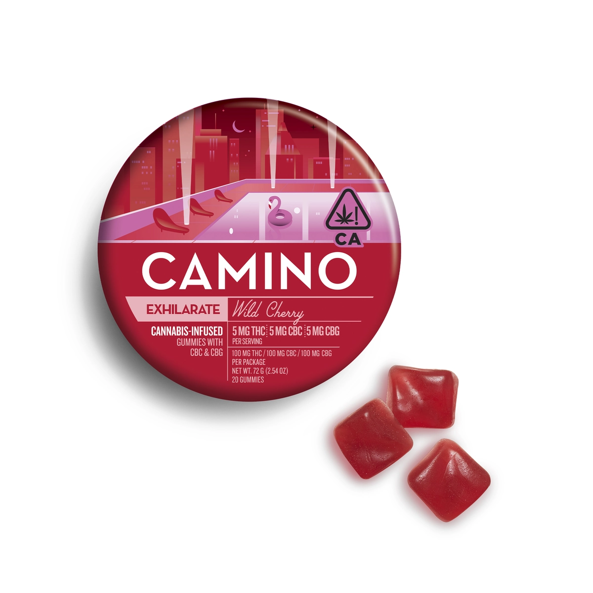 Wild Cherry 'Exhilarate' Gummies (S) Wild Cherry 'Exhilarate' Gummies (S)